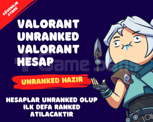 Valorant Mail Onaysız Hazır Unranked Hesap