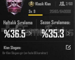9 SV İSİM AKTİF KLAN SERİ TESLİMAT NOKTASI