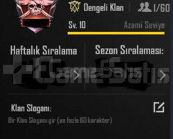 10 SV İSİM AKTİF KLAN SERİ TESLİMAT NOKTASI