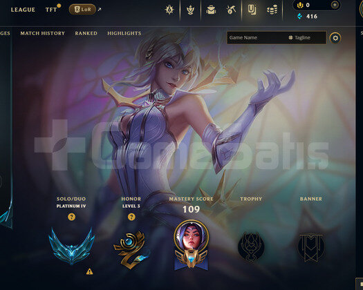 EUW Plat 4 | 6 Kostüm - 40 Hero | LoL Hesap