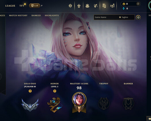 EUW Silver 3 | 1 Kostüm - 26 Hero | LoL Hesap