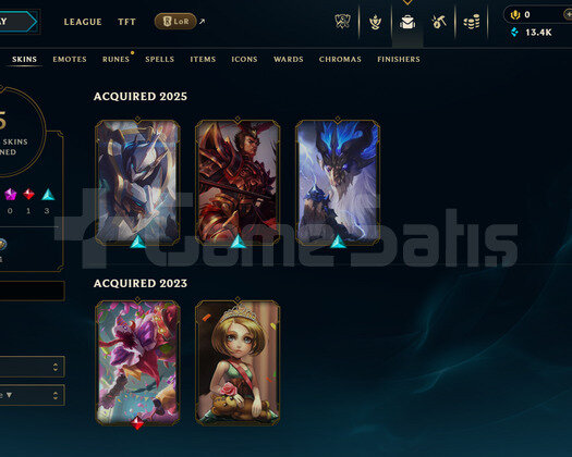 EUW Unranked | 5 Kostüm - 13K Mö | Dereceli Hazır