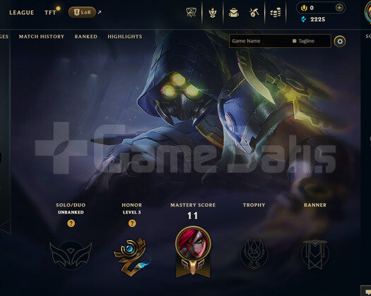 EUNE Unranked | 3 Kostüm - 22 Hero | LoL Hesap