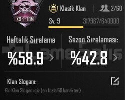 9 SV İSİM AKTİF KLAN SERİ TESLİMAT NOKTASI