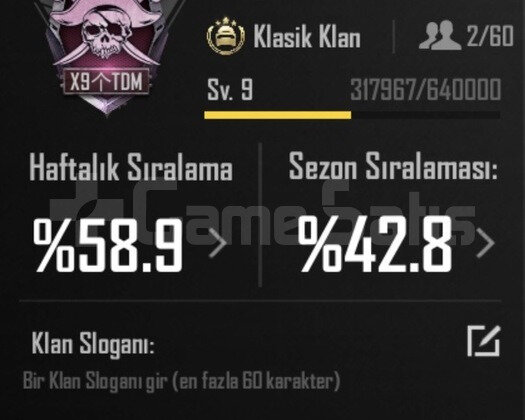 9 SV İSİM AKTİF KLAN SERİ TESLİMAT NOKTASI