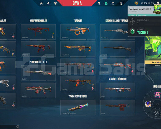 full+full videolu  hesap  yüksek rank