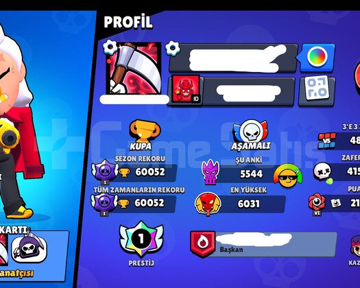 60K Kupa + Efsanevi Rank + Prestij + 2019 hesabı