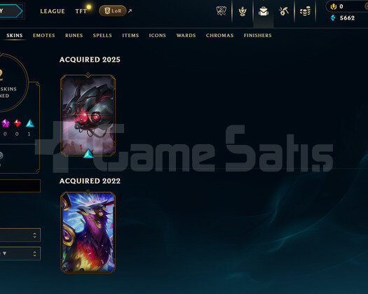 EUW Unranked | 2 Kostüm - 22 Hero | LoL Hesap