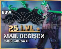 EUW / 20 LVL + HANDMADE + MAİL DEĞİŞEN