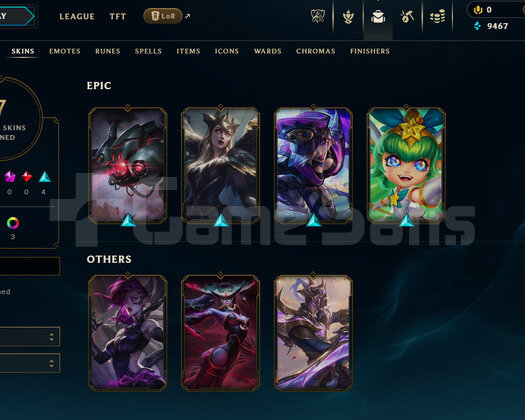 TR Plat 3 | 7 Kostüm - 11K Mö | LoL Hesap