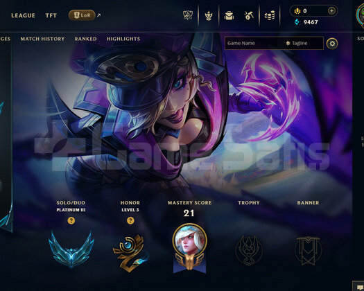 TR Plat 3 | 7 Kostüm - 11K Mö | LoL Hesap