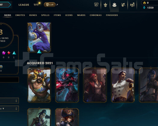 EUNE Unranked | 8 Kostüm - 24 Hero | LoL Hesap