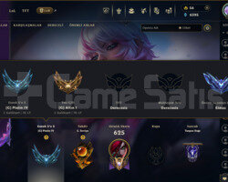 EUW FULL ŞAMPİYON 150 SKİN DİA HESAP