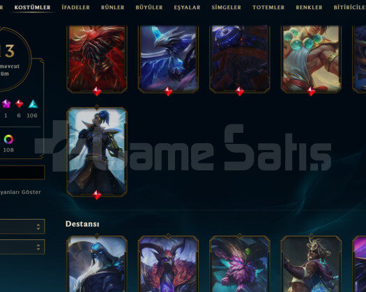 EUW | 422 LVL | 6K RPli | 213 SKİN FULL HERO
