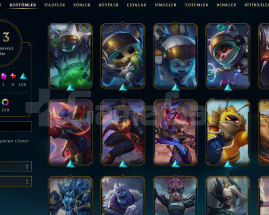 EUW | 422 LVL | 6K RPli | 213 SKİN FULL HERO
