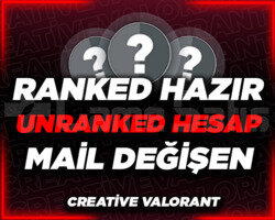 UNRANKED + MAİL DEĞİŞEN + HIZLI TESLİM