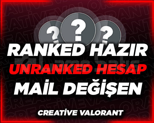 UNRANKED + MAİL DEĞİŞEN + HIZLI TESLİM