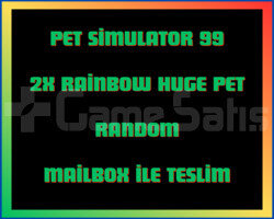 Pet Simulator 99 2x Rainbow Huge Pet Random