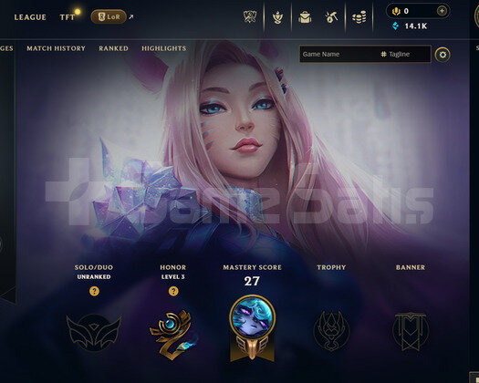EUW Unranked | 5 Kostüm - 14K Mö | Dereceli Hazır
