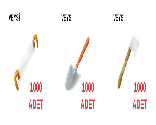 1000 TESTERE - 1000 KÜREK - 1000 BALTA