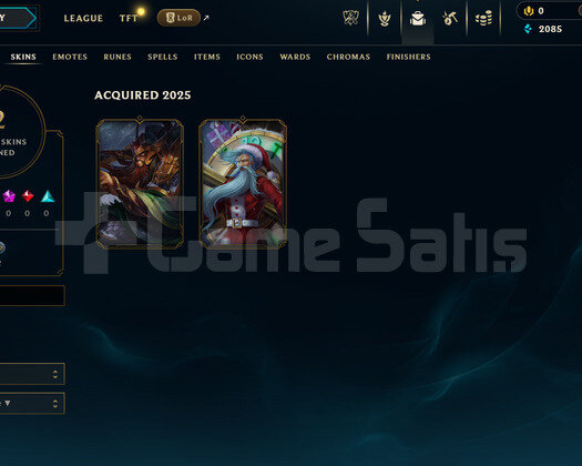 EUW Unranked | 2 Kostüm - 25 Hero | LoL Hesap