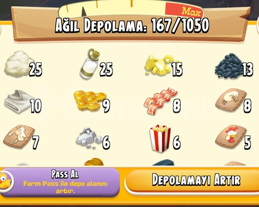 45 Level 1050 Ağıllı Hayday Hesap