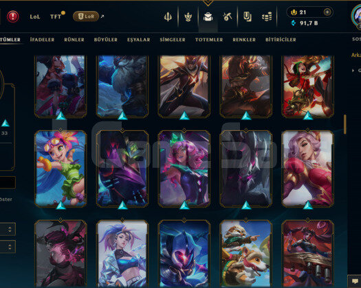 349 LEVEL / 125 SKİN / FUL HERO +MAİL +11K SATIŞ