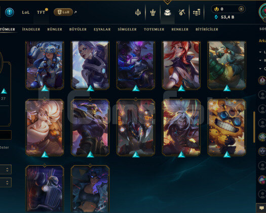 71 LEVEL / 59 SKİN / FUL HERO +MAİL +11K SATIŞ