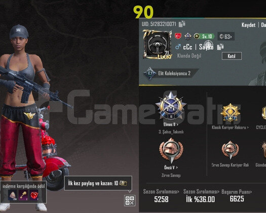+6 Yıllık 71 Lvl EFSANE Hesap