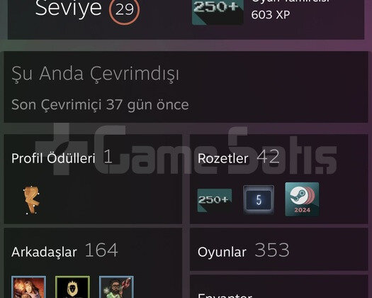 350 Oyunluk Kütüphane 244.000 değerinde