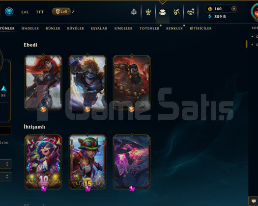 417 KOSTÜM 359K+ ÖZ 635 LVL EFSANE DOLU MAİL HESAP