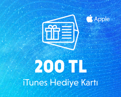 Apple Store iTunes 200 TL Hediye Kartı