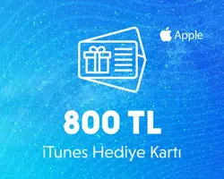 Apple Store iTunes 800 TL Hediye Kartı