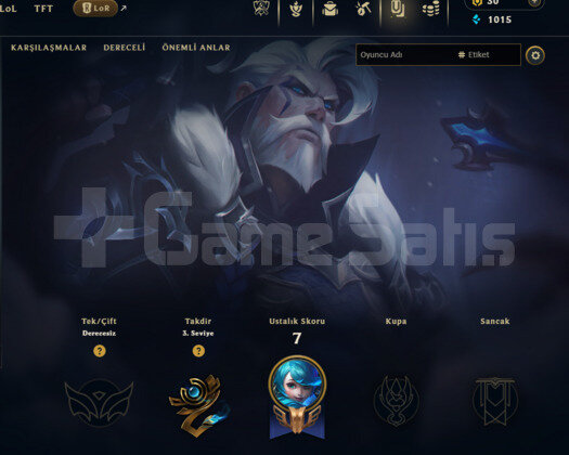 DERECELİ HAZIR / 2021 KURULUM / UNRANKED