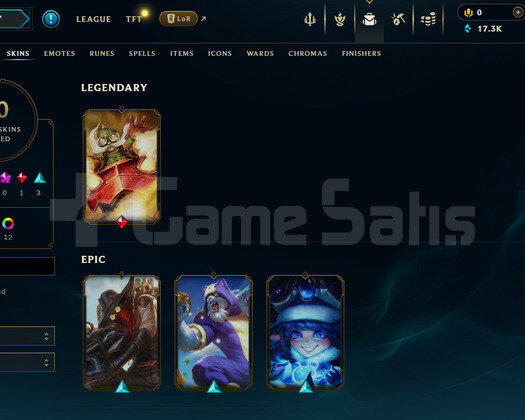 EUW Geçen Sezon Elmas 2 | 10 Kostüm - 54 Hero | Lo