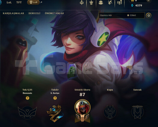 GEÇEN SEZON ZÜMRÜT / 2021 KURULUM / UNRANKED