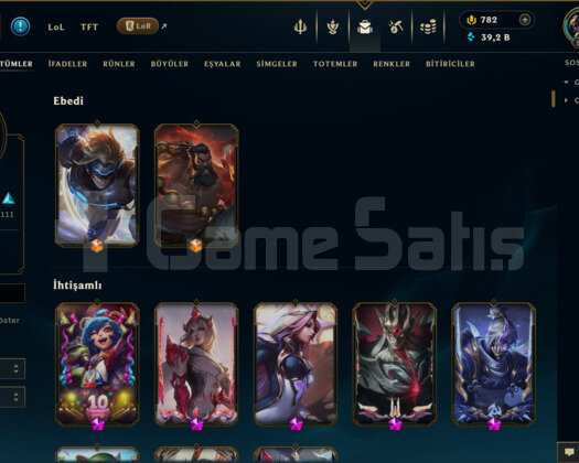 TR | 296 KOSTÜM 39K+ ÖZ 529 LVL EFSANE MAİL HESAP