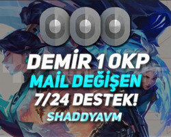 TR - MAİL DEĞİŞEN -DEMİR 1 0KP  - ULTRA DÜŞÜK MMR!