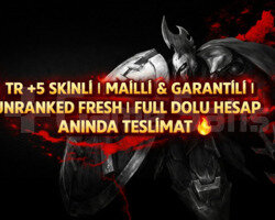 TR +5 SKİNLİ MAİLLİ FRESH HANDMADE HESAP!!!