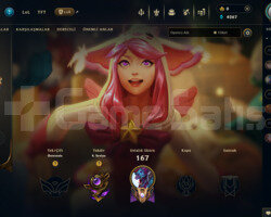 EUW 63 LEVEL HANDMADE MAİLLİ 9 SKİNLİ MAİLLİ!!!