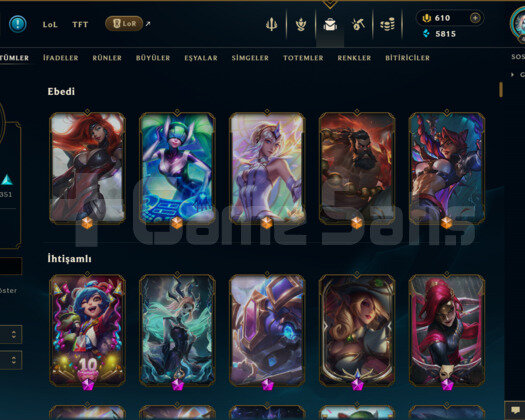 795 KOSTÜM 468 LVL UNRANKED EFSANE DOLU MAİL HESAP
