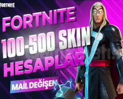 100-500 SKIN PREMIUM MAİL DEĞİŞEN FORTNITE HESAP