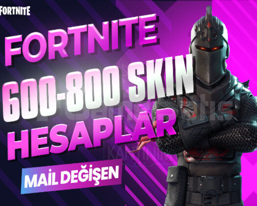 600-800 SKIN PREMIUM MAİL DEĞİŞEN FORTNITE HESAP