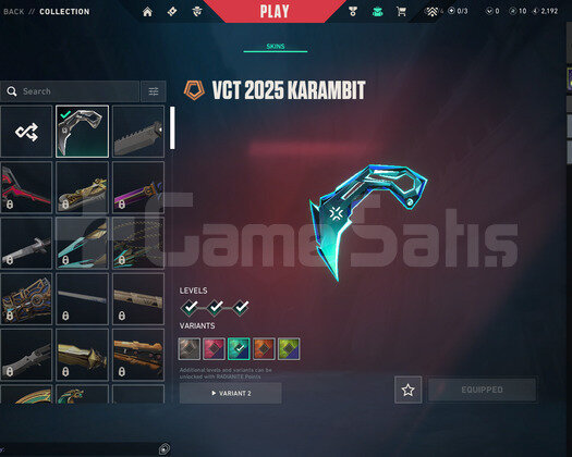 VCT 2025 KARAMBIT PLAT2 SMURFLÜK ACC!
