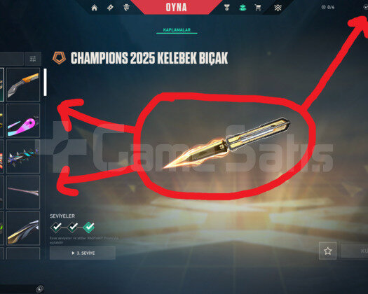 21 BIÇAK - 15 VANDAL - 3 SET +2K VP - MAİL DEĞİŞEN