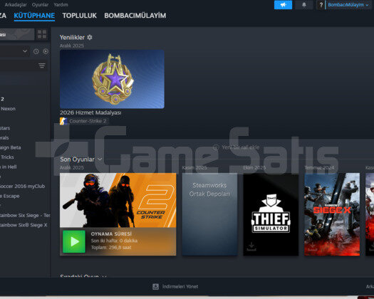 10 YILLIK JETONU BULUNAN STEAM HESABI