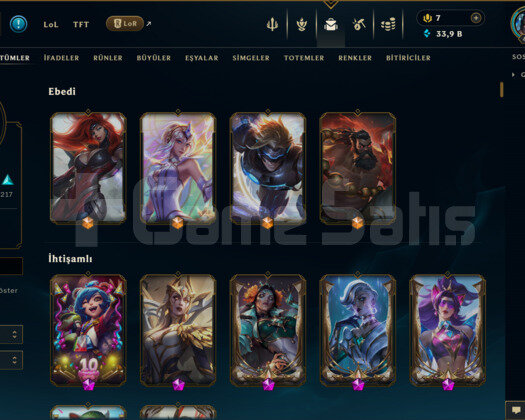 534 KOSTÜM 471 LVL UNRANKED EFSANE DOLU MAİL HESAP