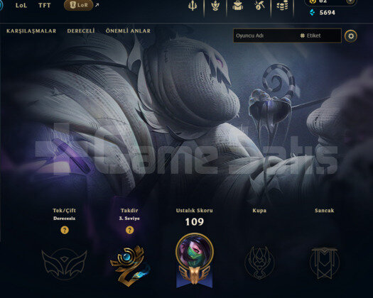 GEÇEN SEZON PLAT / ELLE KASILMIŞ / RANKED HAZIR