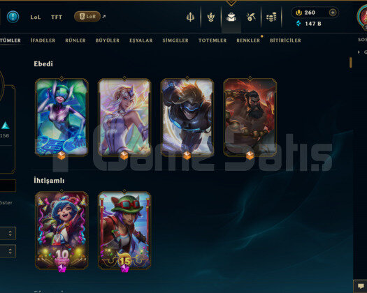 551 KOSTÜM 147K+ ÖZ 232 LVL EFSANE DOLU MAİL HESAP