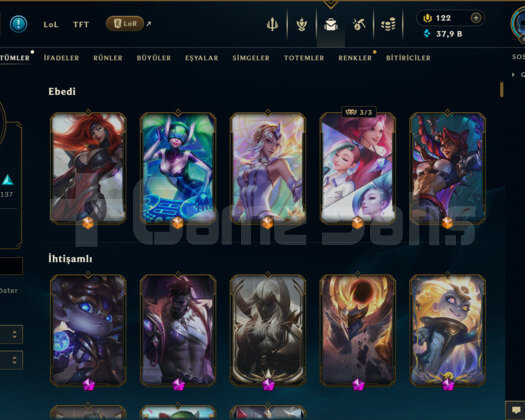 310 KOSTÜM 37K+ 435 LVL EFSANE DOLU MAİL HESAP